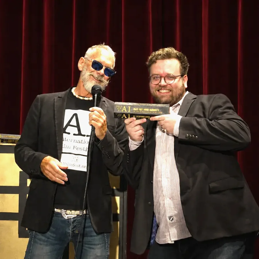 Scott Newman at the AI International Film Festival, Hollywood