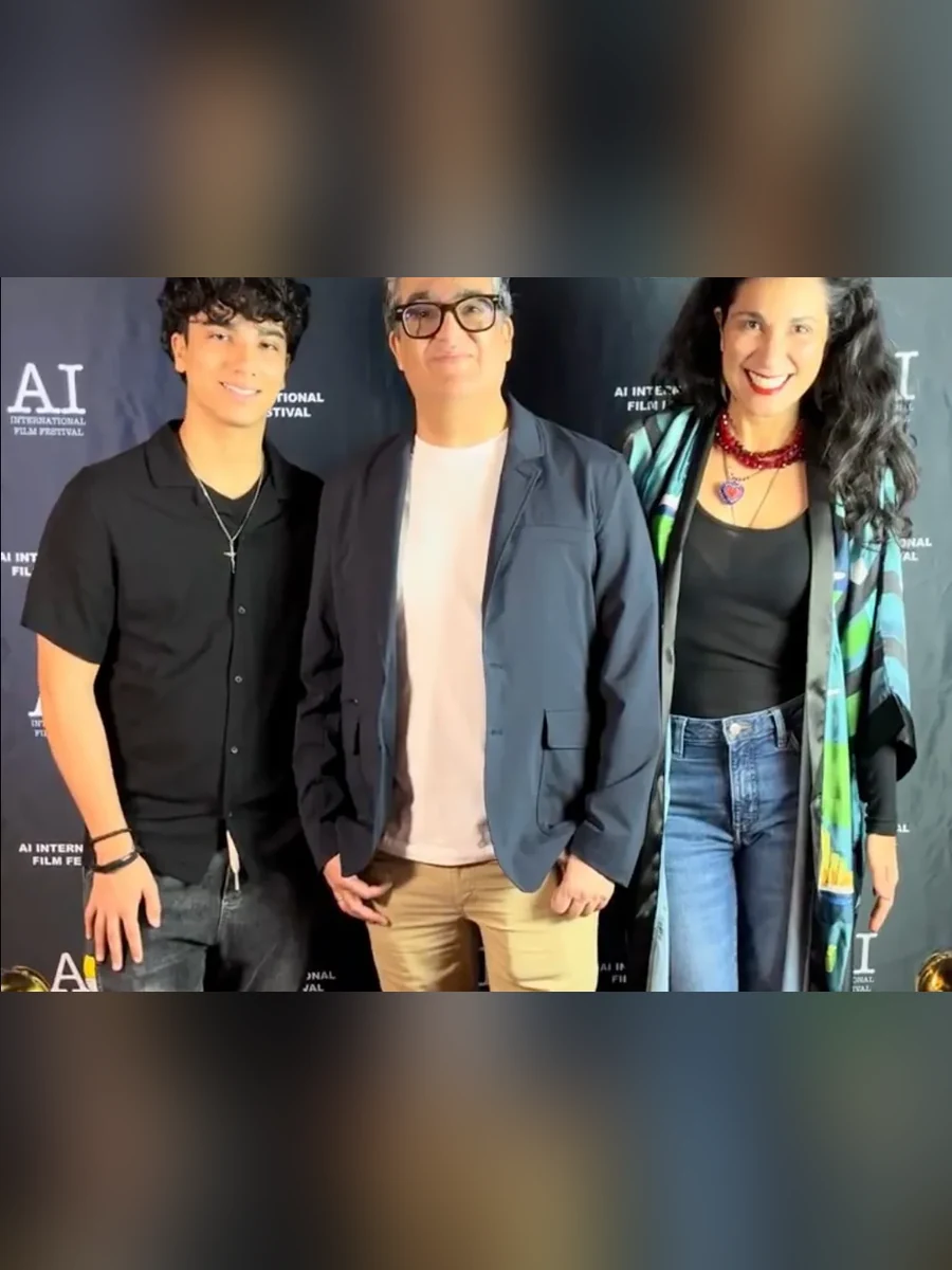 Fermin Branger and family on the red carpet