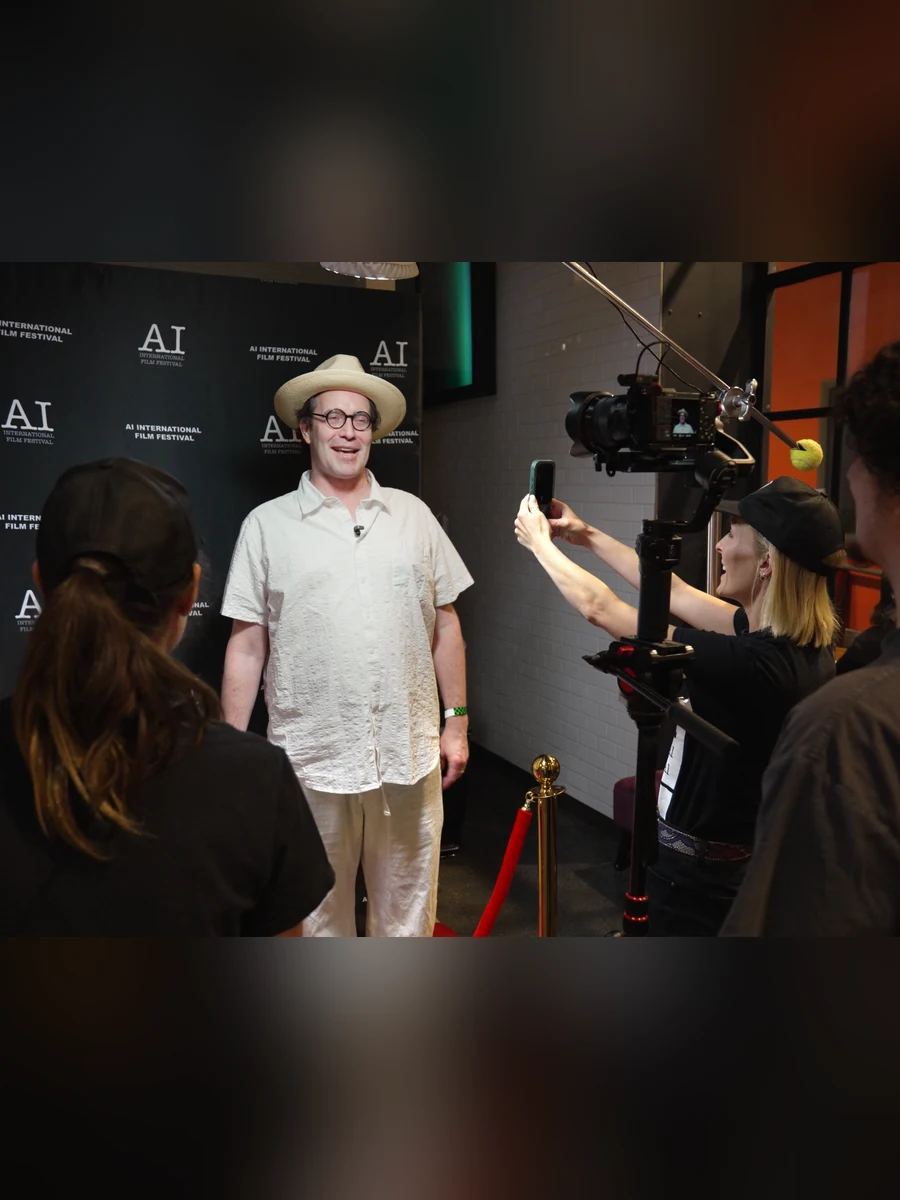 Michael Eng interviewed at the step and repeat