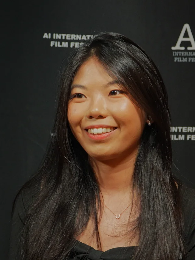 Yang Liu interviewed at the step and repeat